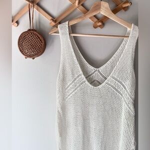 ✨ white crochet / knitted top ✨